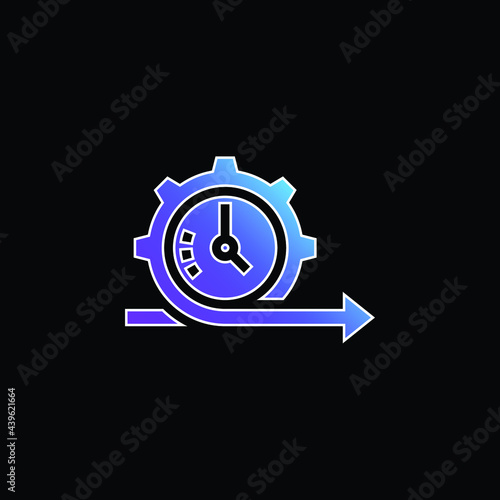 Agile blue gradient vector icon
