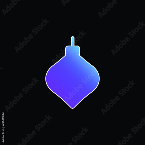 Bauble blue gradient vector icon