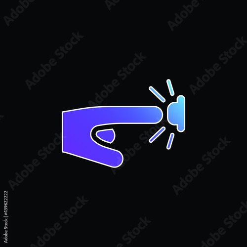 Alarm Button blue gradient vector icon