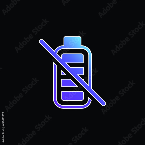 Battery Crossed blue gradient vector icon
