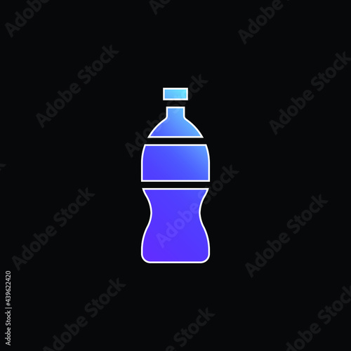 Bottle blue gradient vector icon