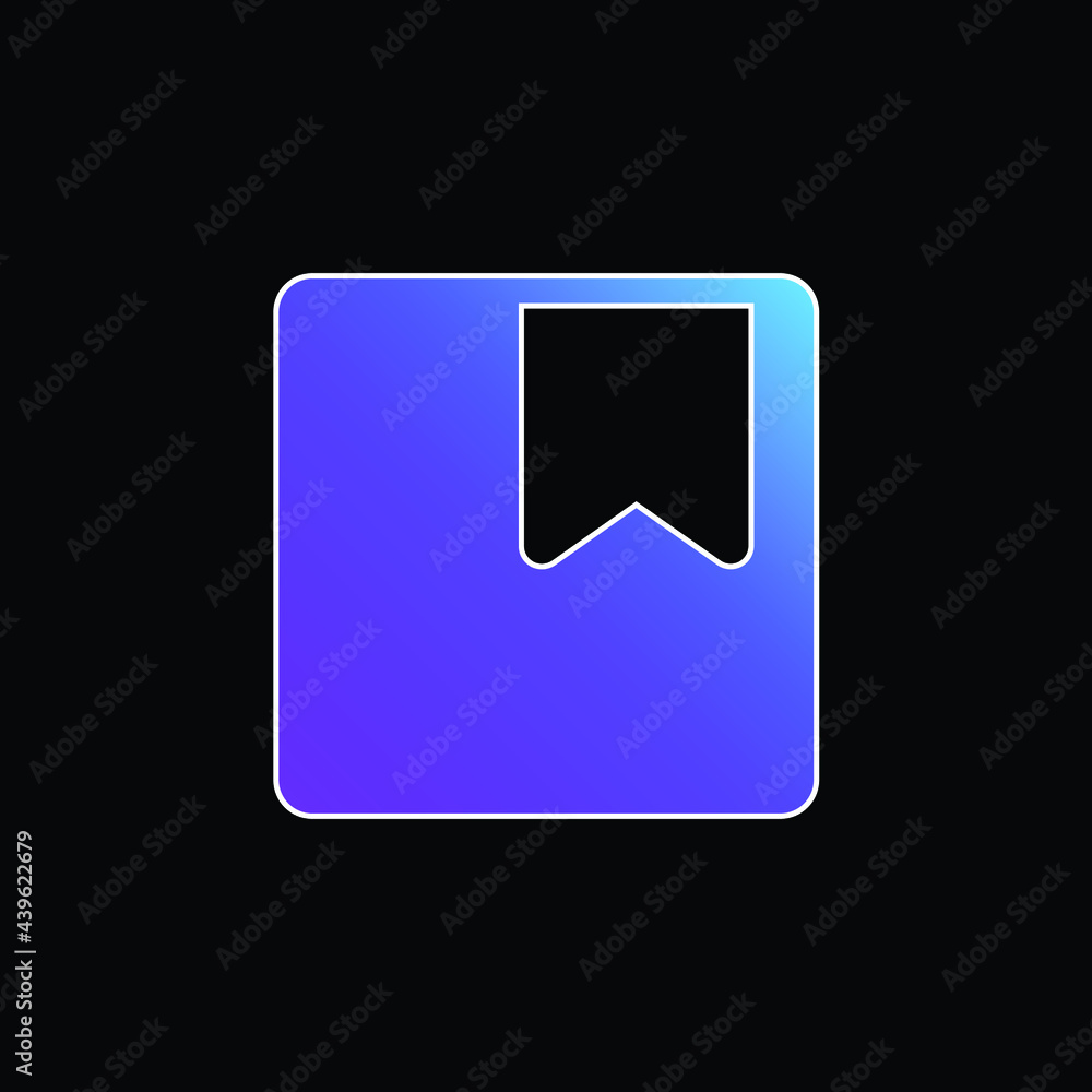Bookmark blue gradient vector icon Bookmark blue gradient vector icon