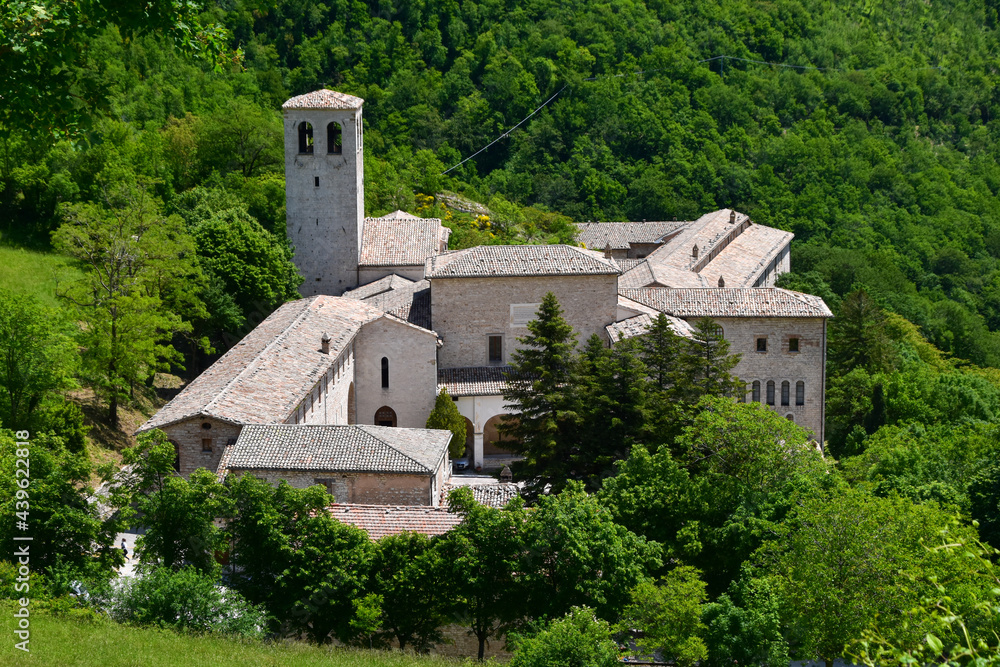 Fonte Avellana Sanctuary in Italy in the countryside