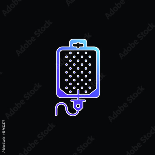 Blood Transfusion blue gradient vector icon