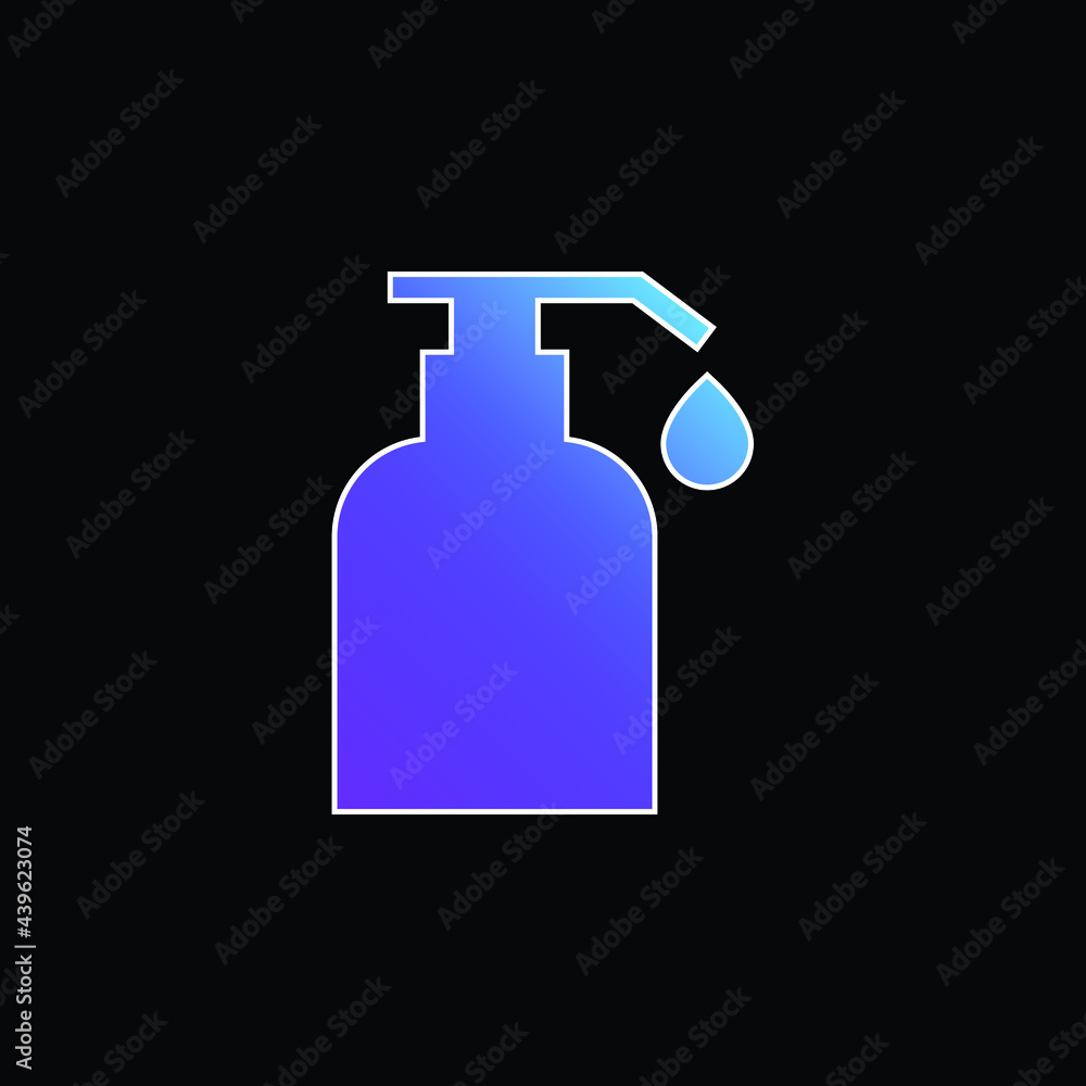 Body Oil blue gradient vector icon Body Oil blue gradient vector icon