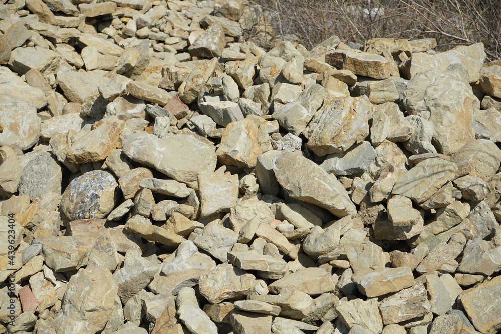 Some stones on the hills in the countryside Some stones on the hills in the countryside
