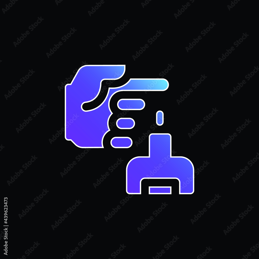 Blood blue gradient vector icon Blood blue gradient vector icon
