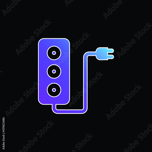 Adaptor blue gradient vector icon