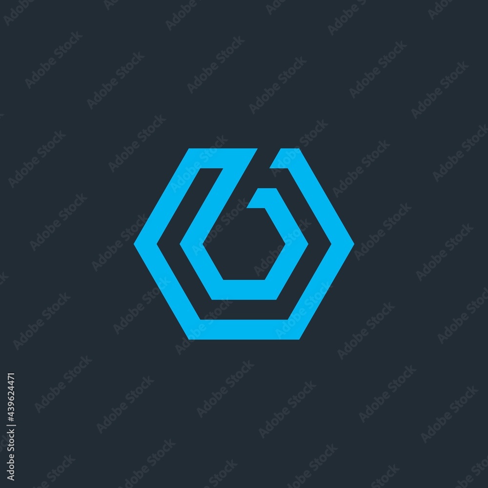 SIX letter hexagon logo. Universal vector icons SIX letter hexagon logo. Universal vector icons