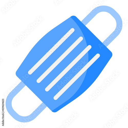 facemask flat style icon