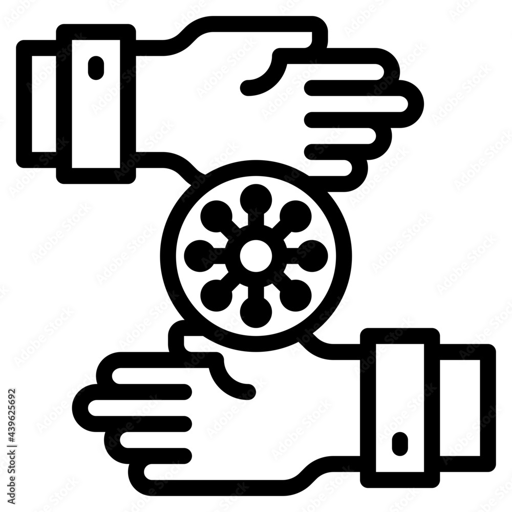 virus outline style icon virus outline style icon