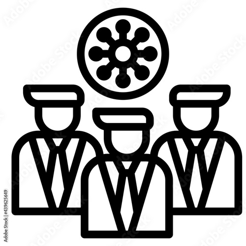 spreading outline style icon