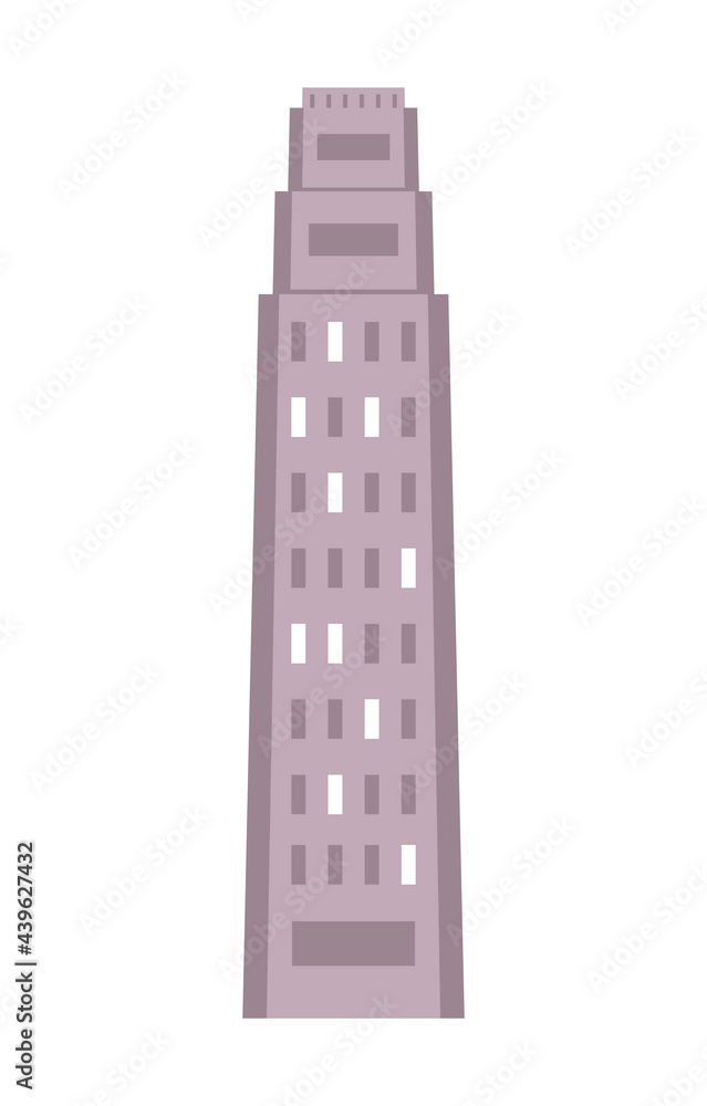 metropolis skyscraper gray