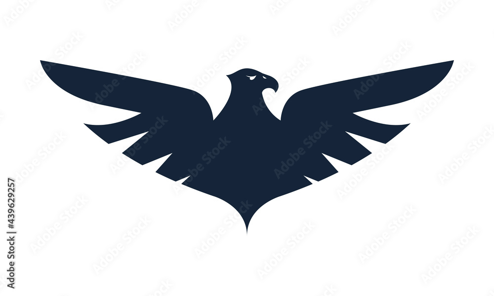 Obraz premium hawk emblem silhouette