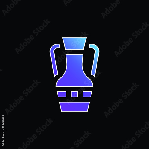 Amphora blue gradient vector icon