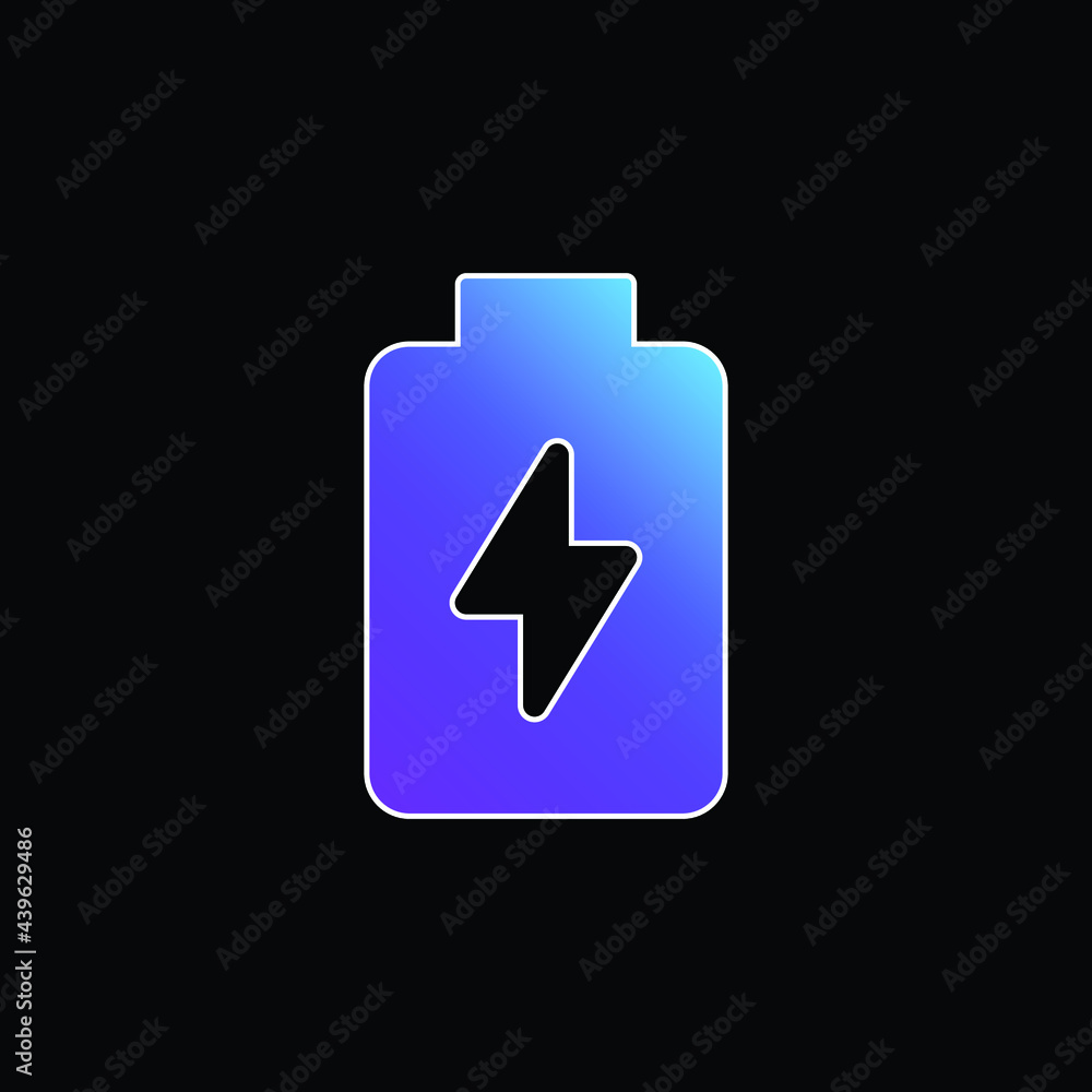Battery Charge blue gradient vector icon Battery Charge blue gradient vector icon