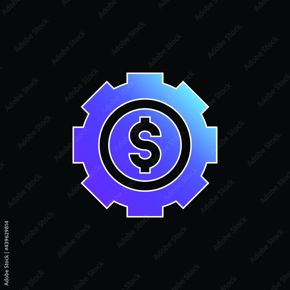 Asset Management blue gradient vector icon Asset Management blue gradient vector icon