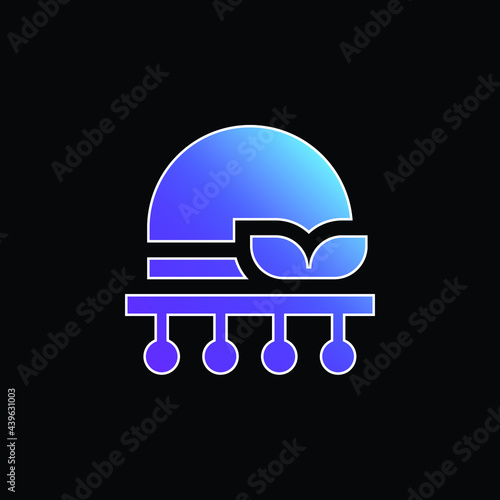 Bonnet blue gradient vector icon