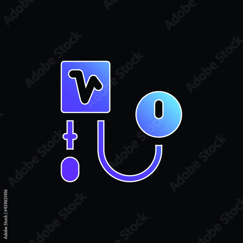 Blood Pressure blue gradient vector icon