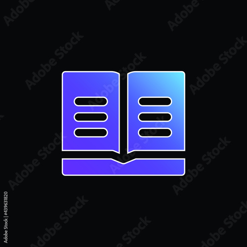 Book blue gradient vector icon © LIGHTFIELD STUDIOS