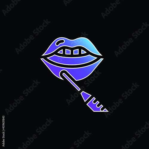 Botox blue gradient vector icon