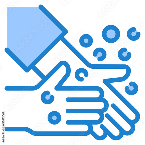 handwash blue style icon
