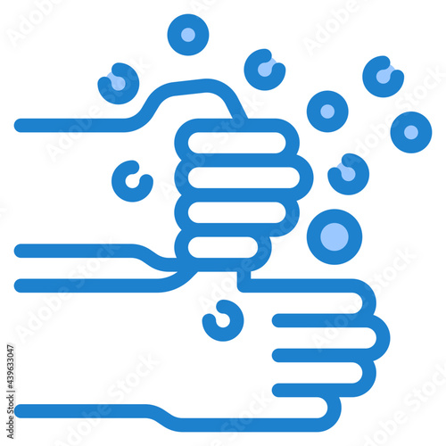 handwash blue style icon
