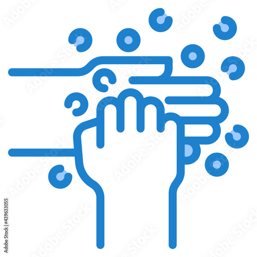 handwash blue style icon