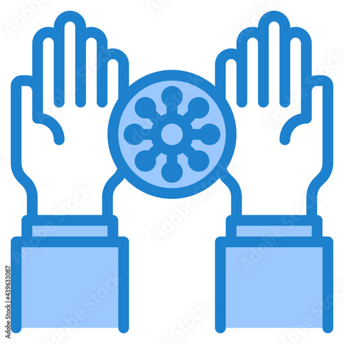handwash blue style icon