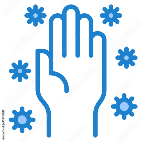 handwash blue style icon