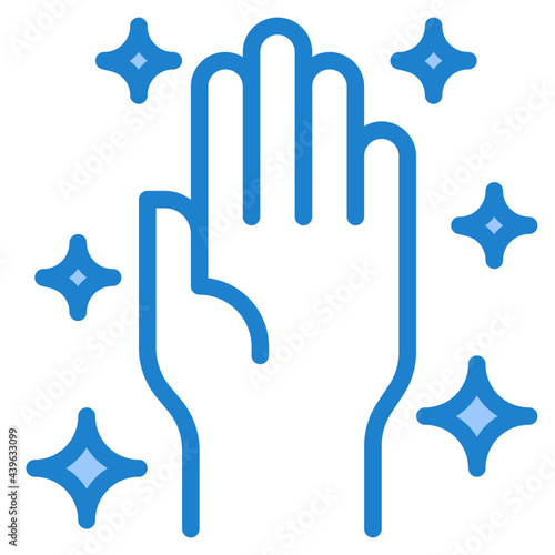 handwash blue style icon