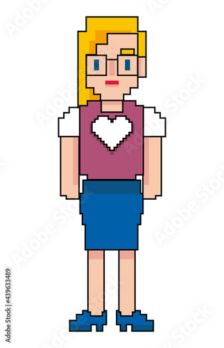 blond female avatar