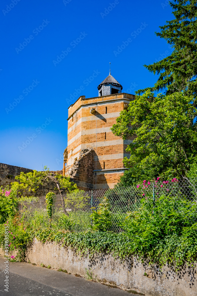 Le Donjon octogonale du Château-fort de Trévoux