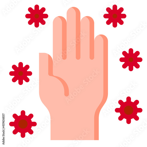 handwash flat style icon