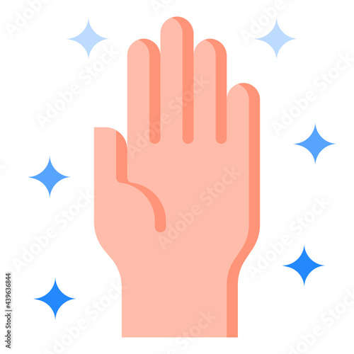 handwash flat style icon