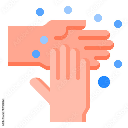 handwash flat style icon