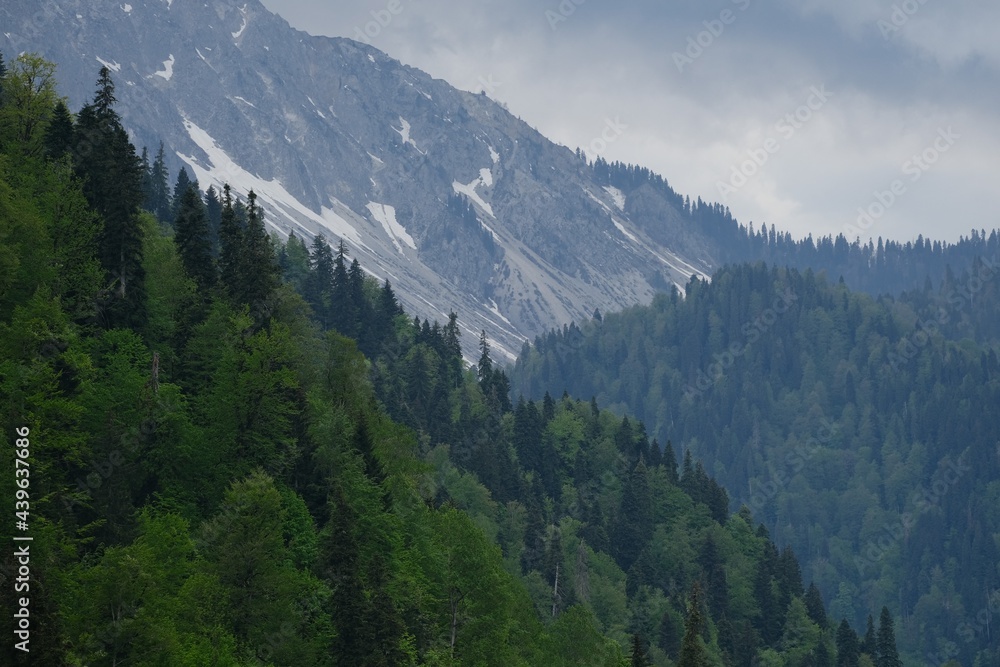 The mountains in Caucasus.