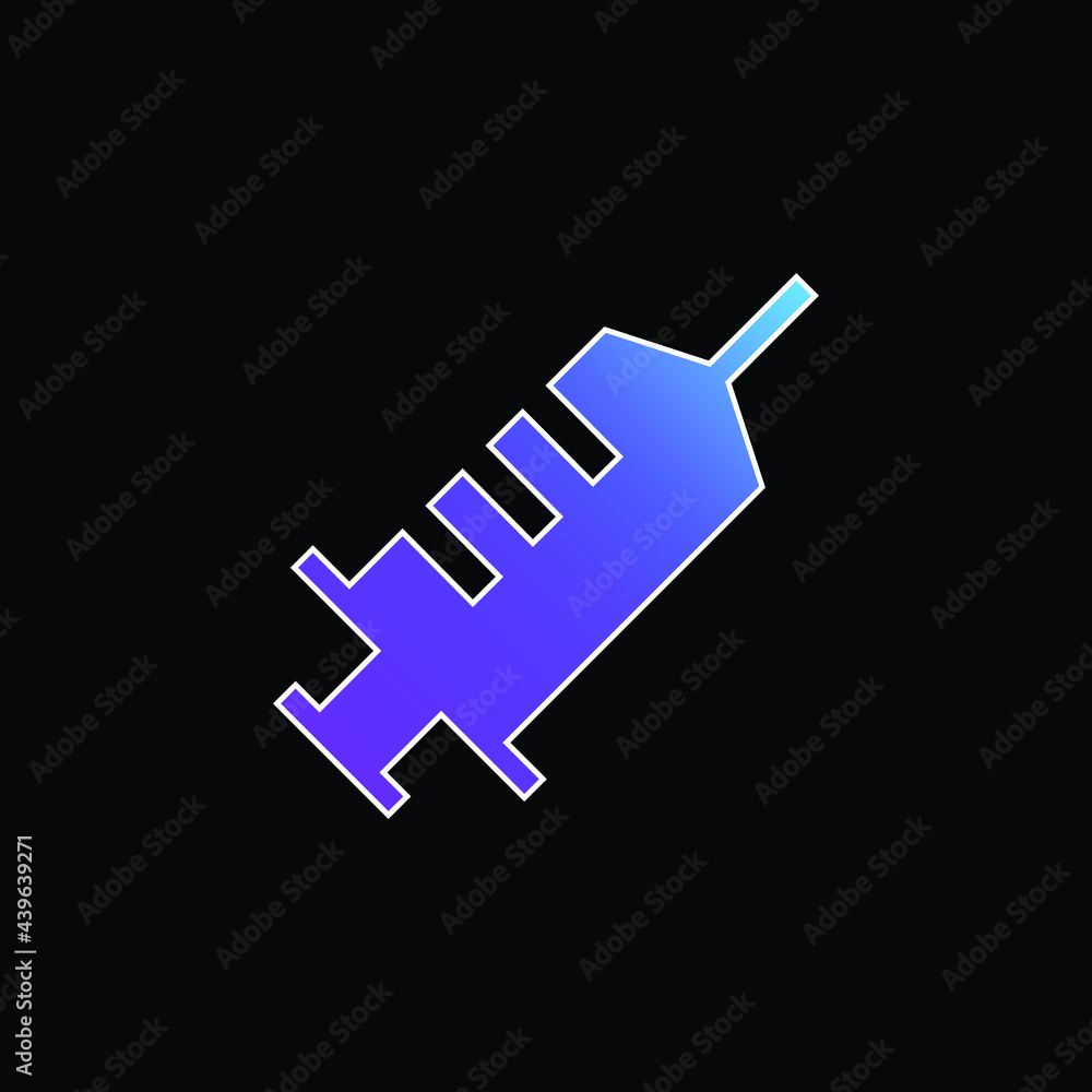 Anesthesia blue gradient vector icon Anesthesia blue gradient vector icon
