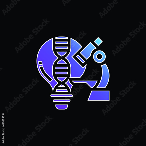 Analyze blue gradient vector icon
