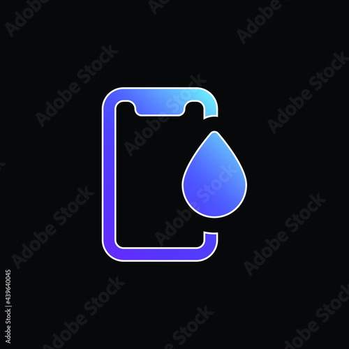 Application blue gradient vector icon