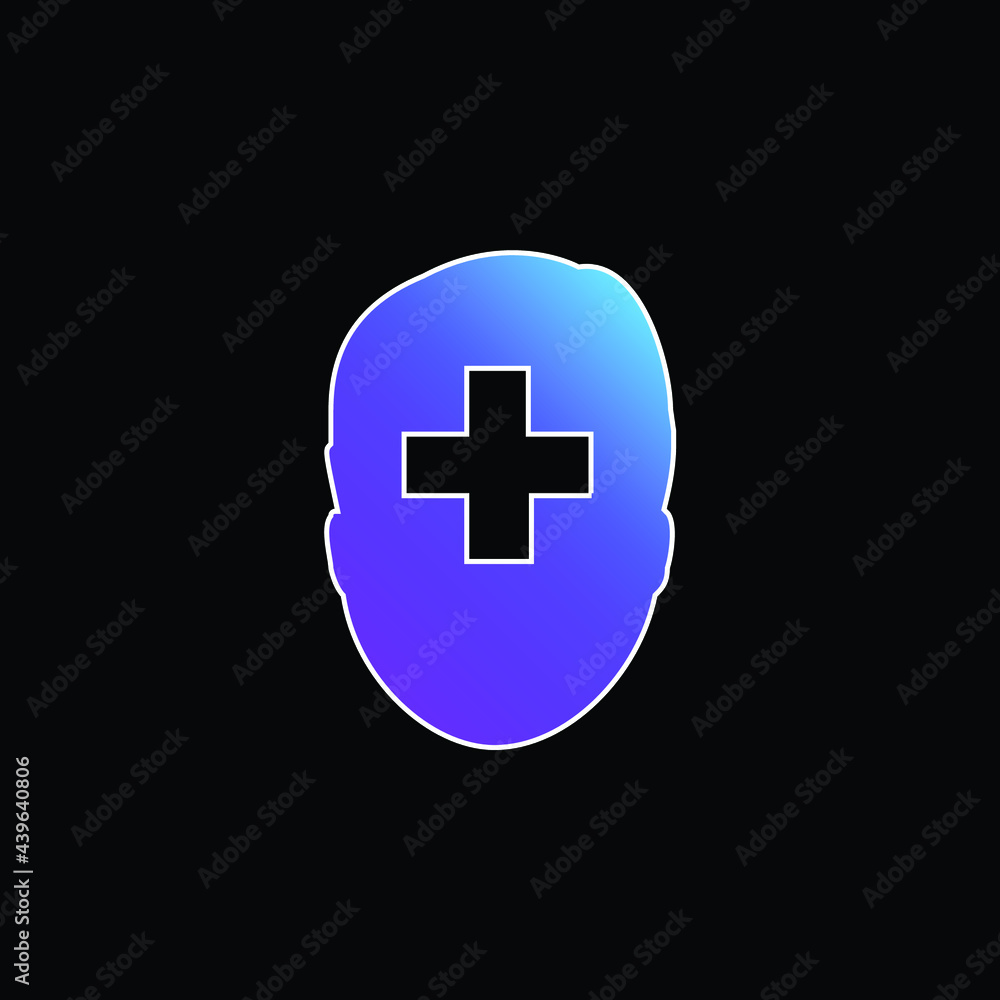 Add Profile User blue gradient vector icon Add Profile User blue gradient vector icon