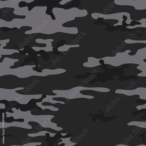  Camouflage gray vector pattern, trendy texture, repeat print. Ornament.