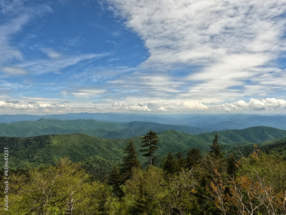 landscape with sky clingmans dome tennessee knoxville gatlinburg