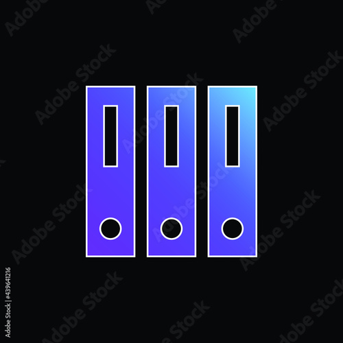 Archive blue gradient vector icon