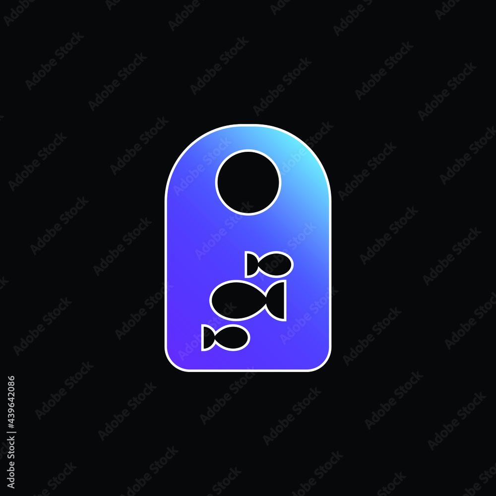 Bib blue gradient vector icon Bib blue gradient vector icon