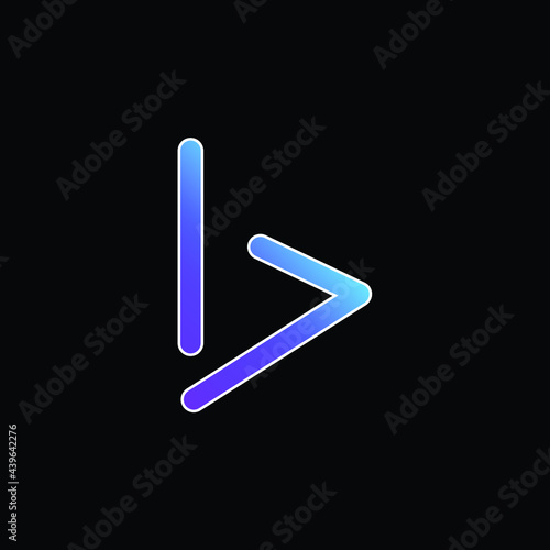 Bing Logo blue gradient vector icon
