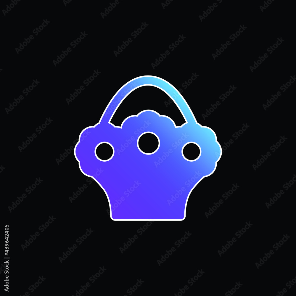 Bouquet blue gradient vector icon Bouquet blue gradient vector icon