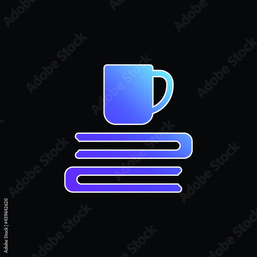 Books blue gradient vector icon