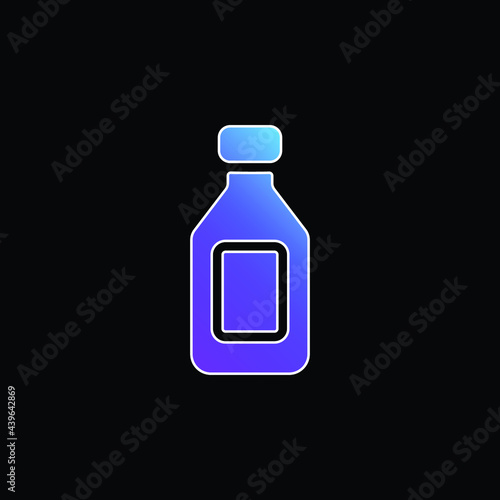 Bottle blue gradient vector icon