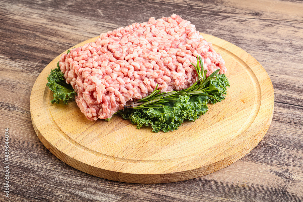 Raw pork minced meat for cooking Raw pork minced meat for cooking